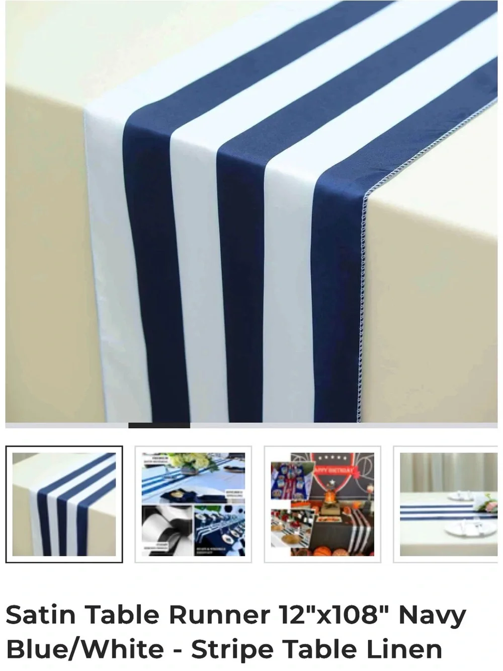 Navy Blue Polyester Tablecloth LOT (NEW w/o tags)